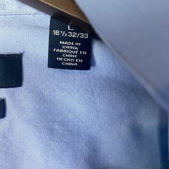 Nautica Blue Button Down Shirt Large - Picture 2 of 8